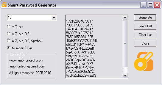 Smart password generator